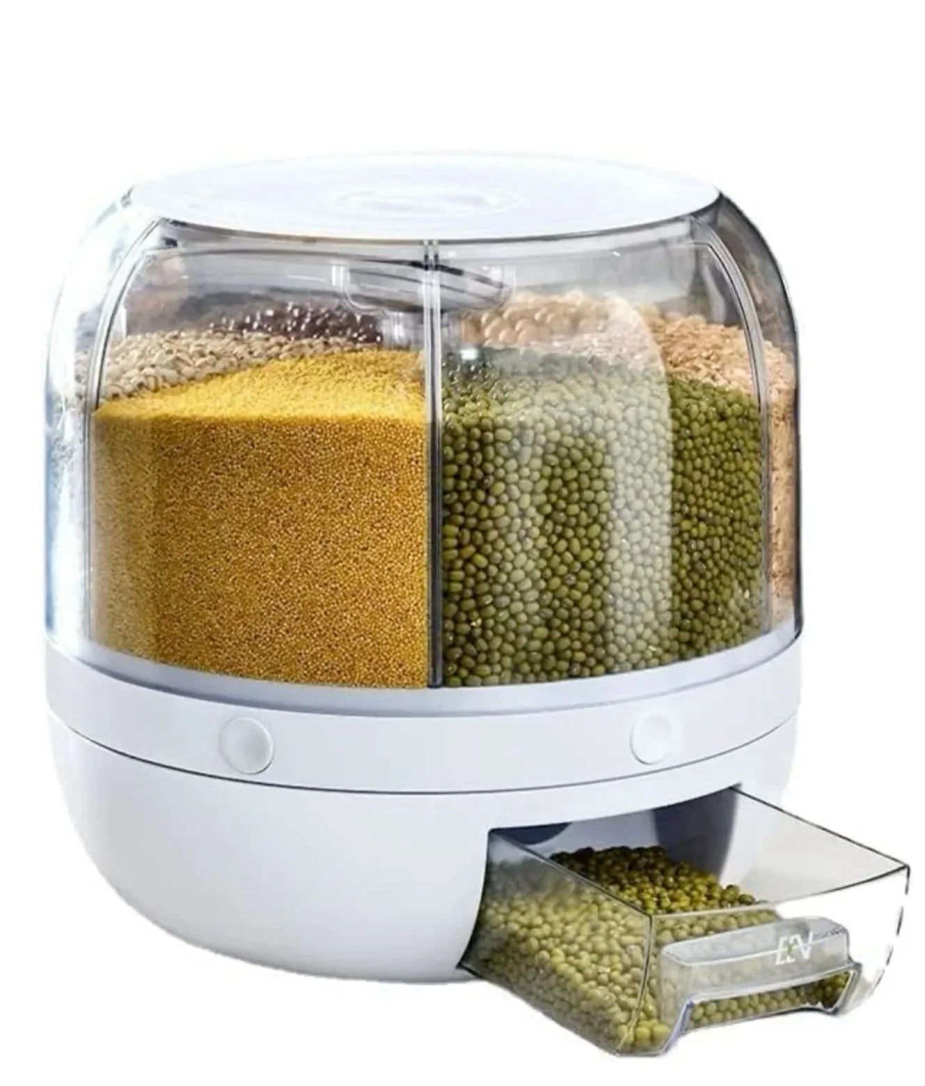 6 IN 1 260 ROTATING RICE AND FOOD STORAGE DISPENSER (5KG)