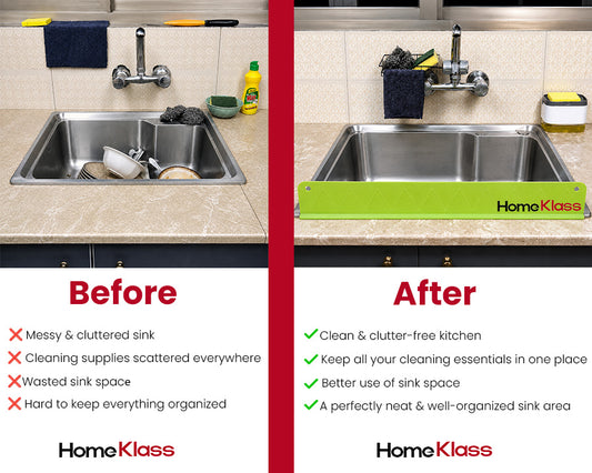 Kitchen Sink Organization Kit. 3-in-1 Sink Organizer