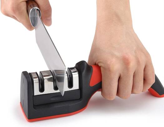 3-Stage Knife Sharpener – Repair, Sharpen & Polish