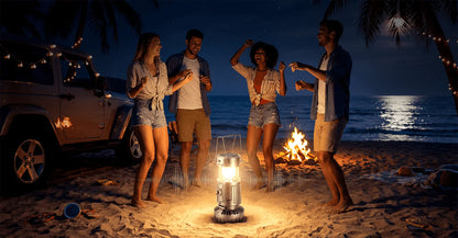 3 IN 1 PORTABLE SOLAR LATERN + FAN + POWER BANK