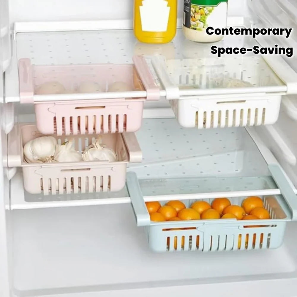 Adjustable Fridge Storage Basket (pack of 2)