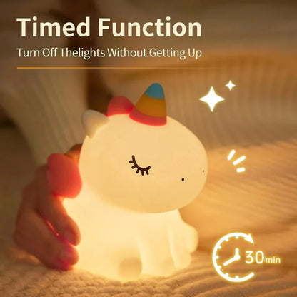 Silicone Animal Night Lamp– Touch & Dimmable LED Light