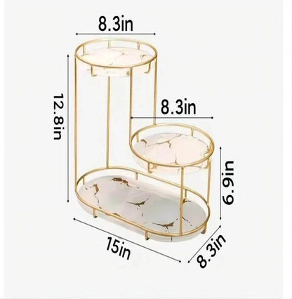 3-Tier Storage Tray for Makeup, Toiletries, & Home Decor