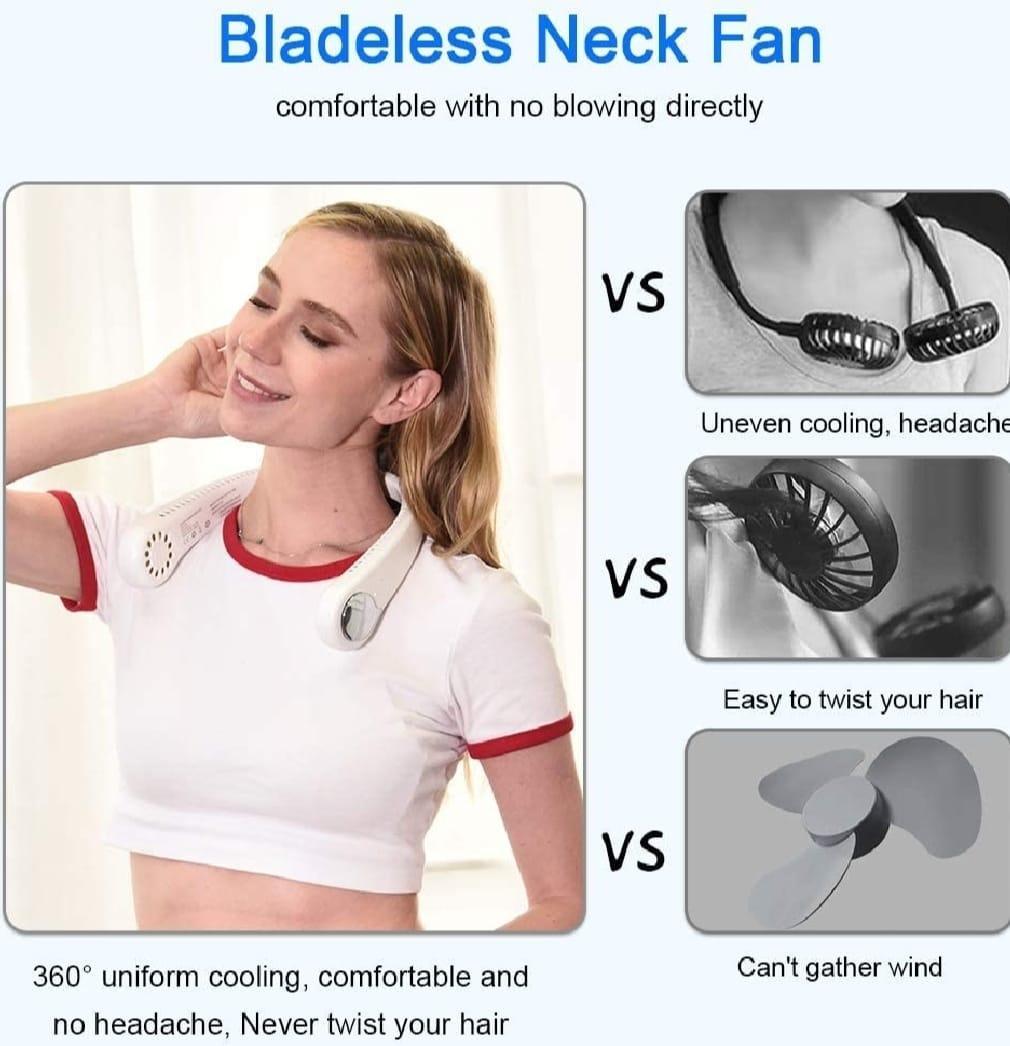 Portable Bladeless Hanging Neck Fan - (IMPORTED)