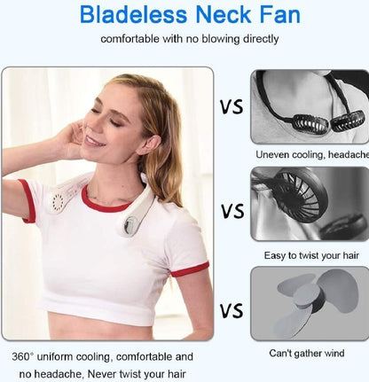 Portable Bladeless Hanging Neck Fan - (IMPORTED)