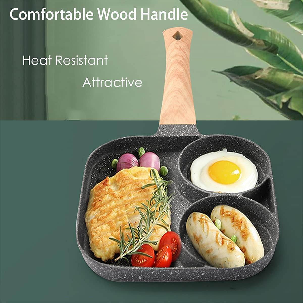 3-in-1 Nonstick Pan Divided Grill Frying Pan