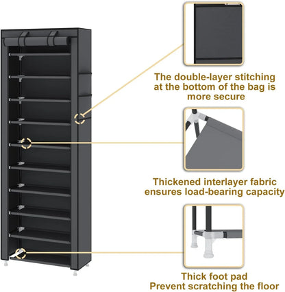 10 LAYERS WARDROBE STYLE SHOE RACK