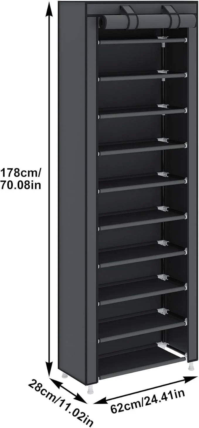 10 LAYERS WARDROBE STYLE SHOE RACK