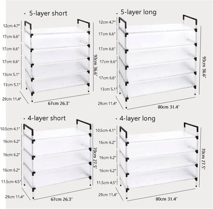 Heavy-Duty Multi-Layer Shoe Cabinet Organizer