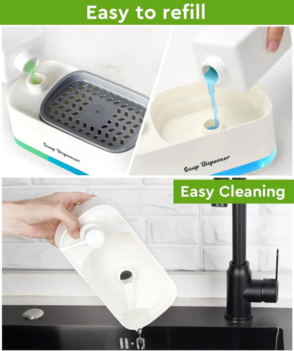 2-in-1 Hand and Dish Soap Dispenser Premium Quality