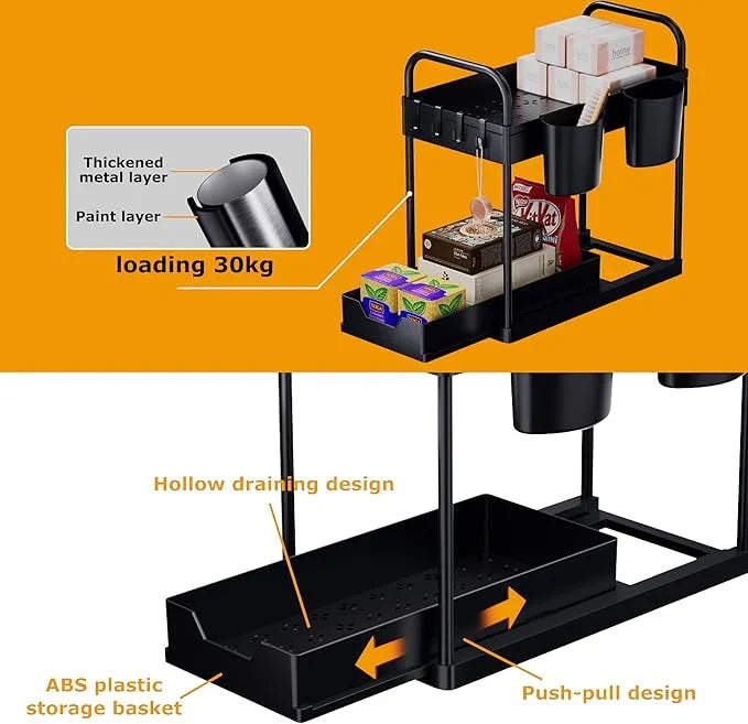 2 LAYER UNDERTHE SINK RACK