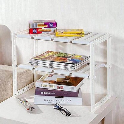 Stainless Steel Storage Organizer Adjustable Kitchen Rack Holder