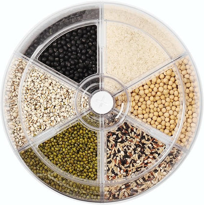 6 IN 1 260 ROTATING RICE AND FOOD STORAGE DISPENSER (5KG)