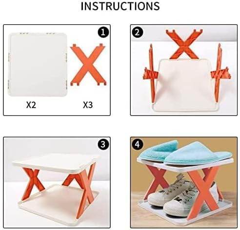 Adjustable Stackable Shoe Rack Organizer X Shape