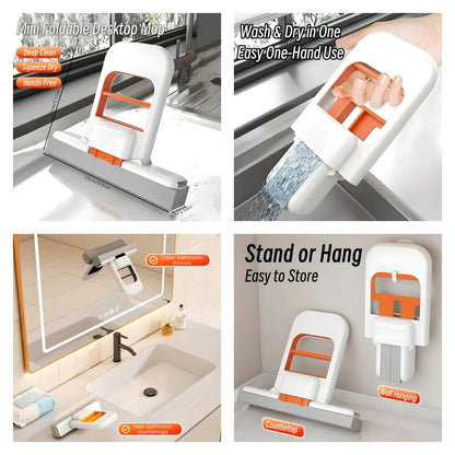 Foldable Mini Mop |Self‑Squeezing Mop