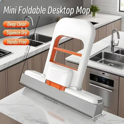 Foldable Mini Mop |Self‑Squeezing Mop