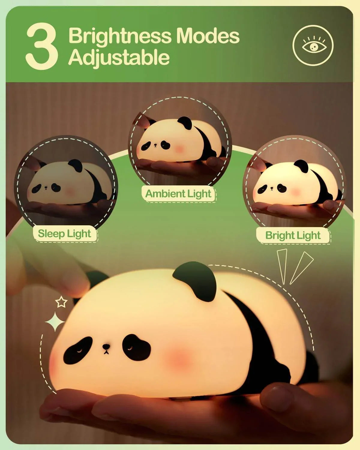 Silicone Animal Night Lamp– Touch & Dimmable LED Light