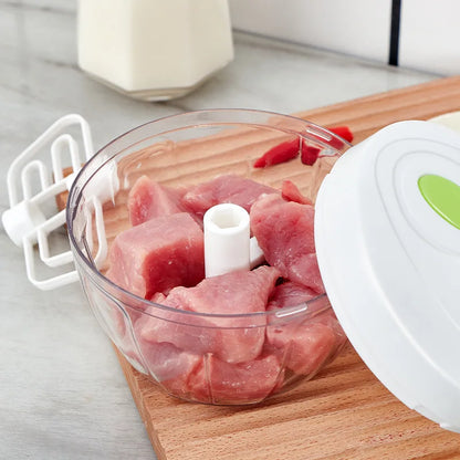 Manual Speedy Chopper – Hand-Pull Vegetable & Meat Cutter