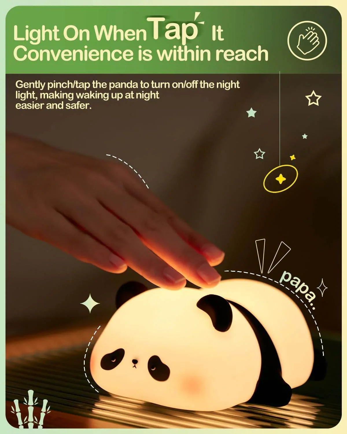 Silicone Animal Night Lamp– Touch & Dimmable LED Light