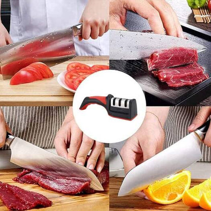 3-Stage Knife Sharpener – Repair, Sharpen & Polish