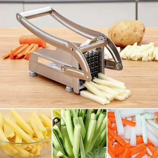 2-in-1  Stainless Steel French Fry & Vegetable Cutter