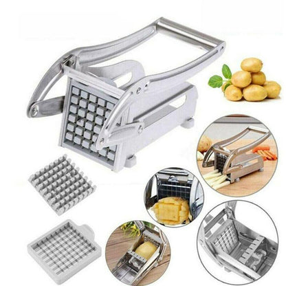 2-in-1  Stainless Steel French Fry & Vegetable Cutter