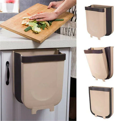 Wall Mounted Foldable Kitchen Trash Can