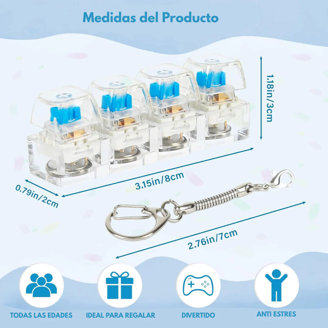 Mini Mechanical Keyboard Keychain