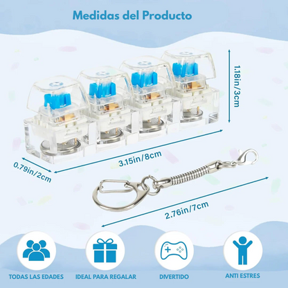 Mini Mechanical Keyboard Keychain