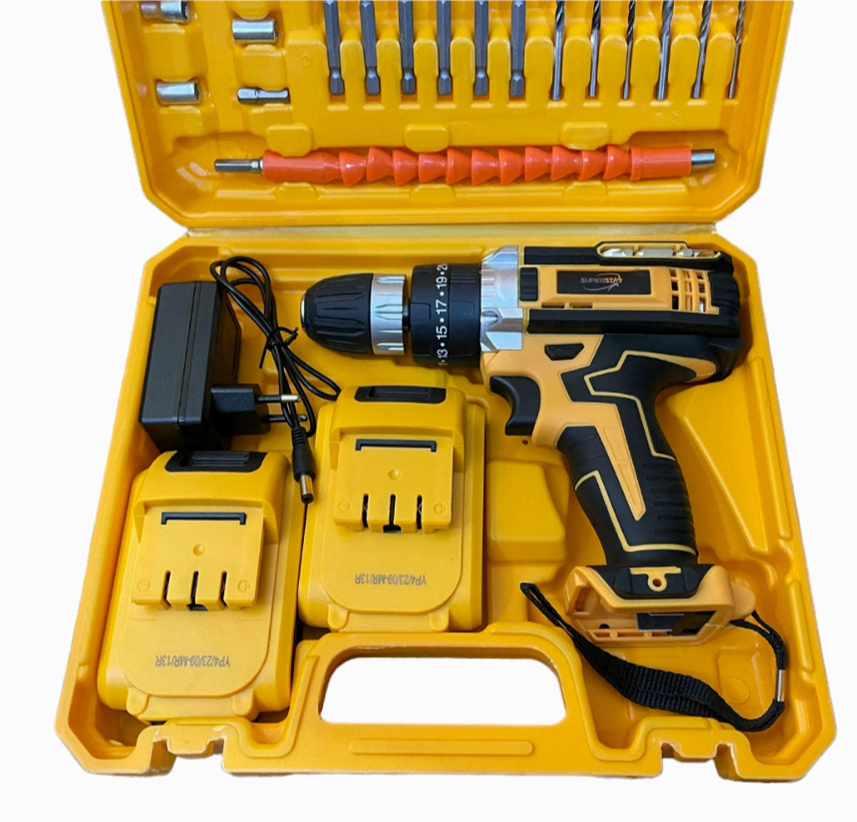 LILAITE Cordless Drill Machine & Screwdriver (Double Battery)— Complete Kit