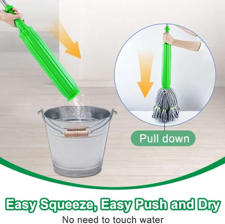 Self-Squeezing Premium Microfiber Floor Cleaning Mop – Durable & Easy to Use