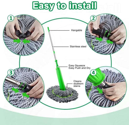Self-Squeezing Premium Microfiber Floor Cleaning Mop – Durable & Easy to Use