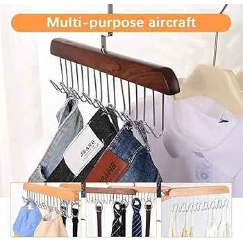 Multifunctional Wooden Hanger