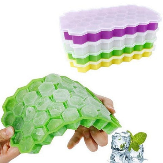 Honeycomb Ice Tray With Lid (pack of 2)