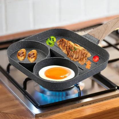 3-in-1 Nonstick Pan Divided Grill Frying Pan