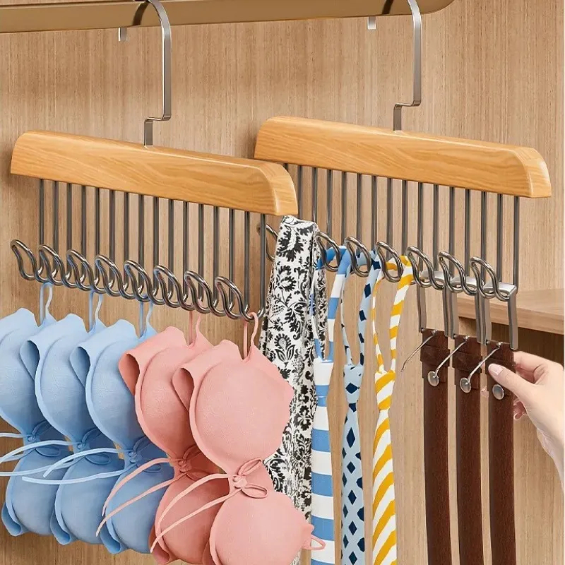 Multifunctional Wooden Hanger