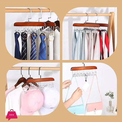 Multifunctional Wooden Hanger