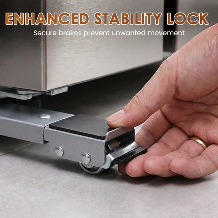 2 PC Heavy-Duty Adjustable Appliance Rollers