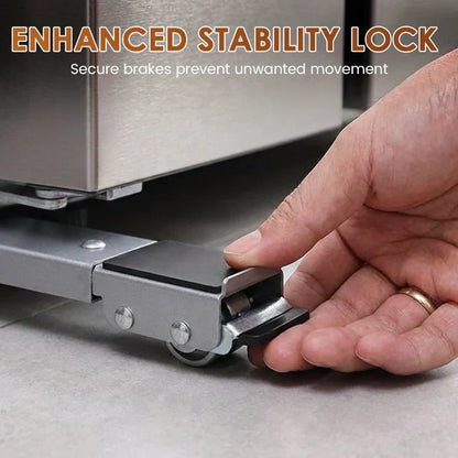 2 PC Heavy-Duty Adjustable Appliance Rollers
