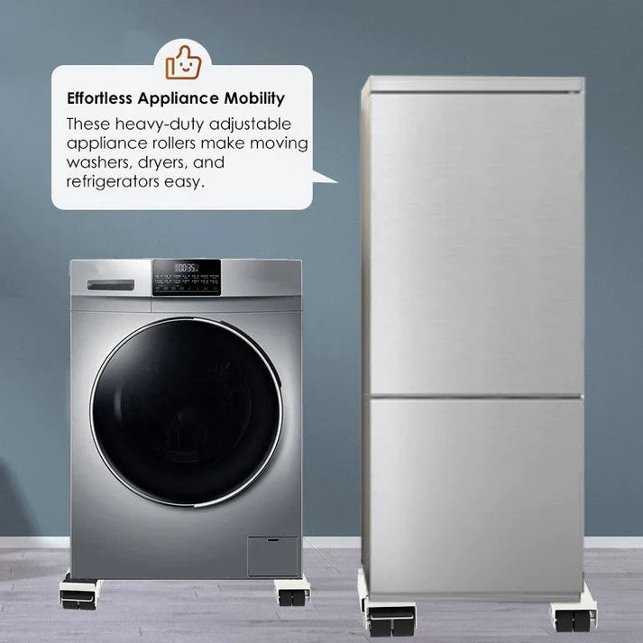 2 PC Heavy-Duty Adjustable Appliance Rollers